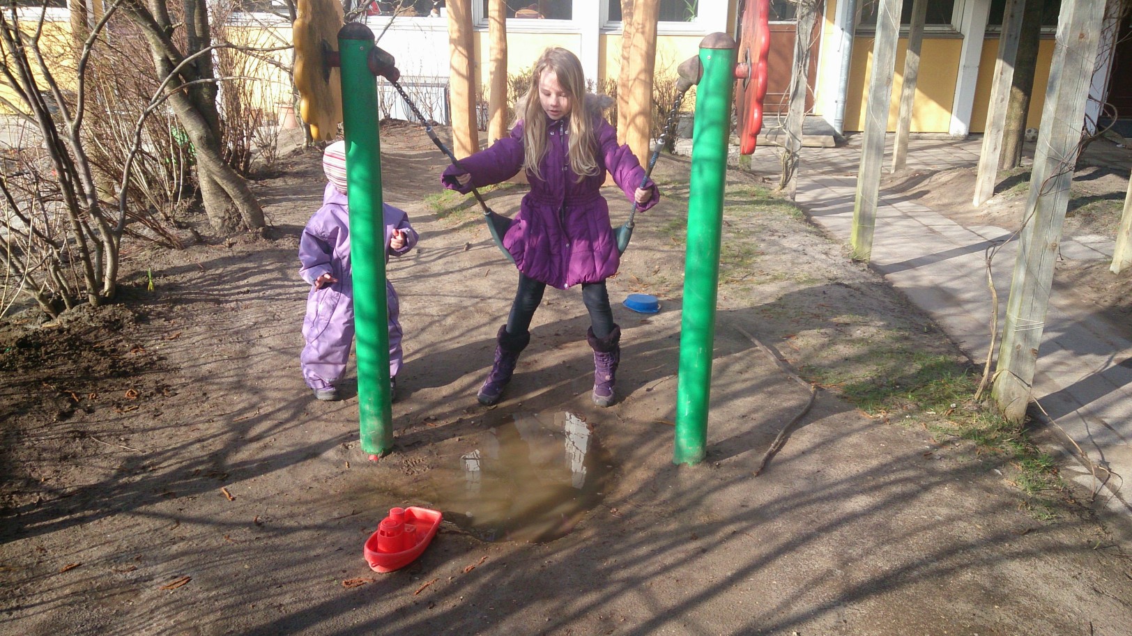 as a true big sister Liva always take the first try