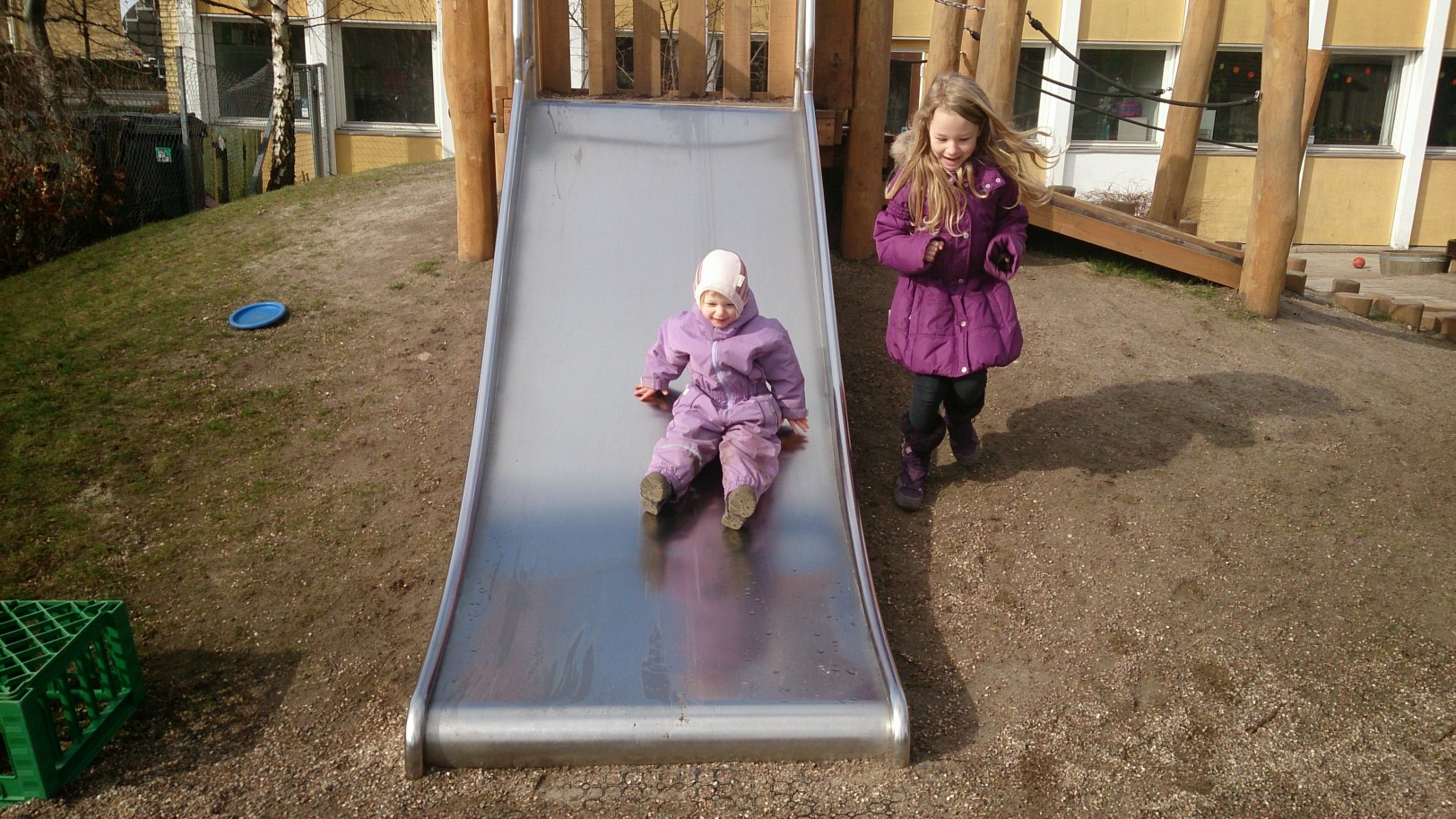 the slide.. always a true crowd pleaser