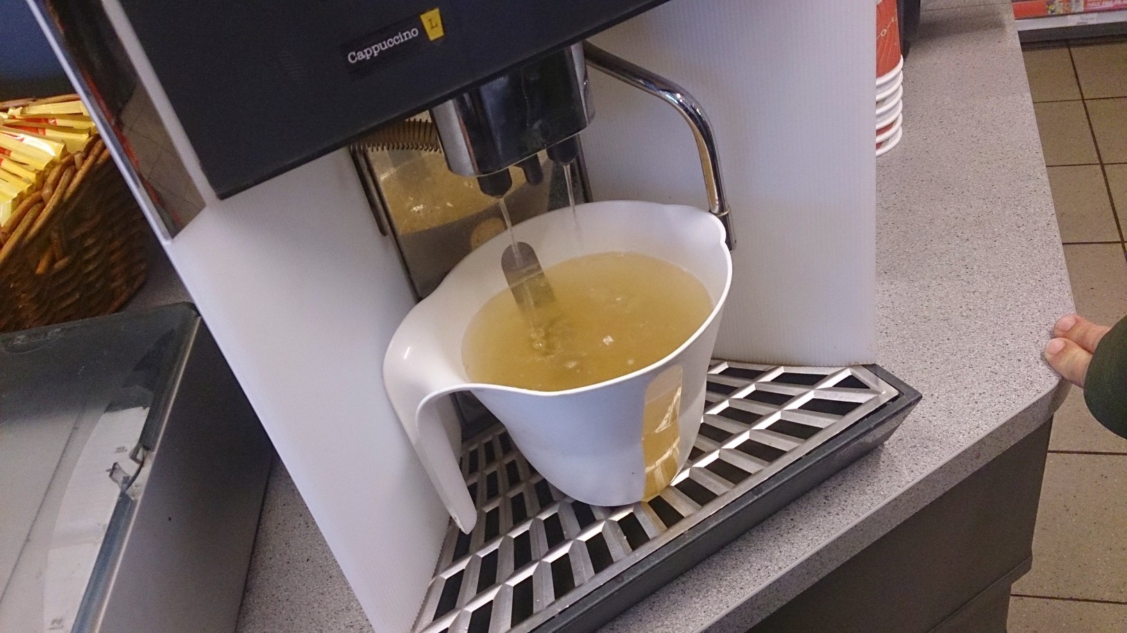 NOT a huge cup of tea (stupid me)